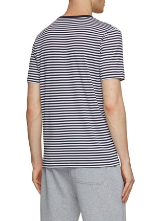 Back View - Click To Enlarge - SUNSPEL - Striped Cotton T-Shirt
