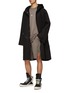 Figure View - Click To Enlarge - RICK OWENS  - x Champion Beveled Pods Cotton Shorts