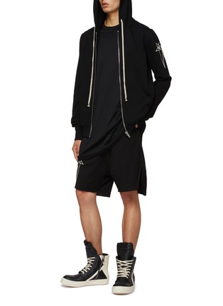 Figure View - Click To Enlarge - RICK OWENS  - x Champion Jason's Hooded Cotton Jacket