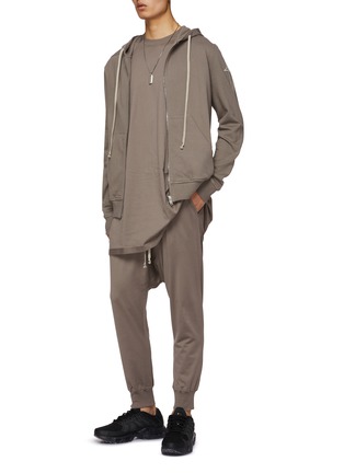 Figure View - Click To Enlarge - RICK OWENS  - x Champion Jason's Hooded Cotton Jacket