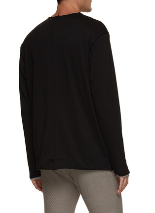 Back View - Click To Enlarge - ATTACHMENT - Layered Raw Seam Detail T-Shirt