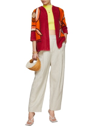 Figure View - Click To Enlarge - LILYEVE - Cotton Terry Collarless Jacket