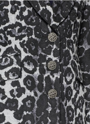 Detail View - Click To Enlarge - ST. JOHN - Leopard print felted wool coat