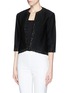Front View - Click To Enlarge - ST. JOHN - Mix strass trim shimmer knit jacket