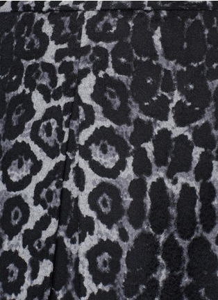 Detail View - Click To Enlarge - ST. JOHN - Leopard print felted wool skirt