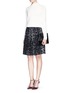 Figure View - Click To Enlarge - ST. JOHN - Leopard print felted wool skirt