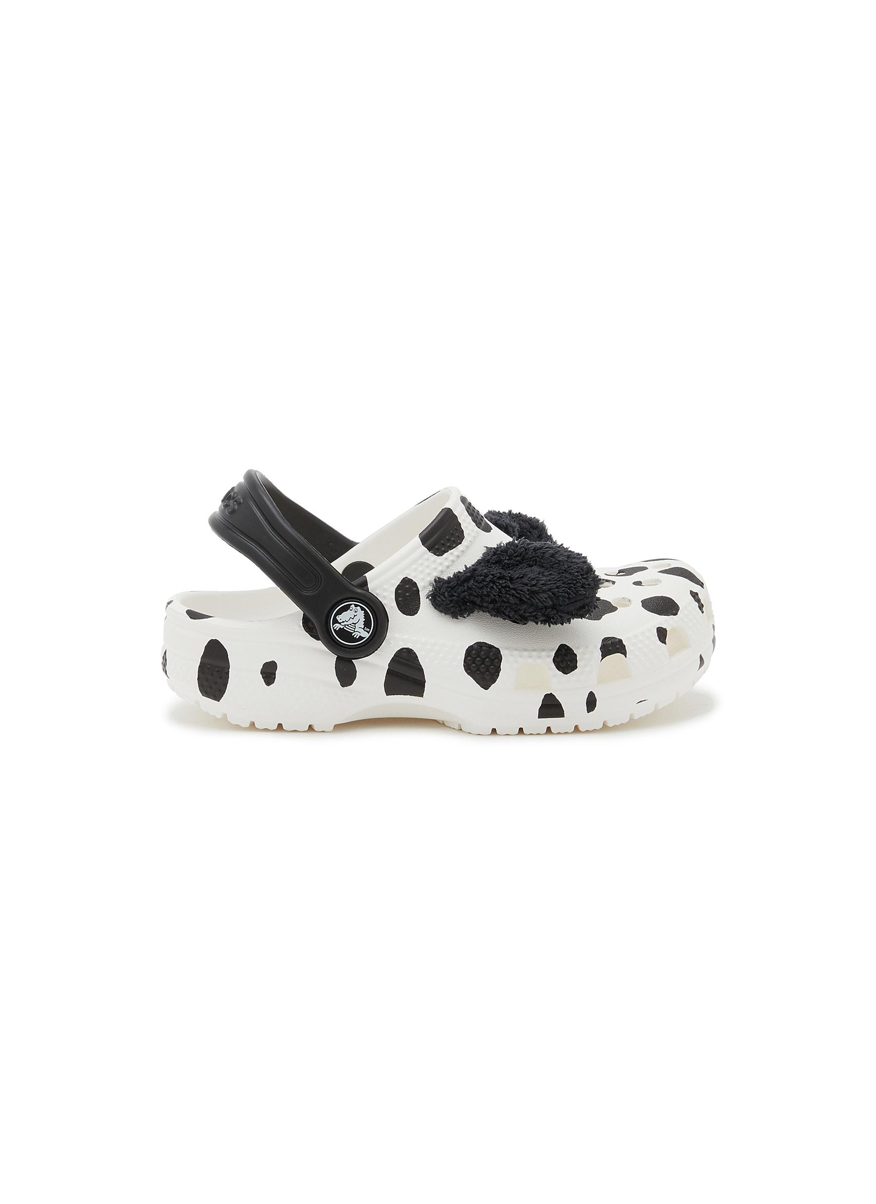 Classic Clog Toddlers Dalmatian Print Sandals