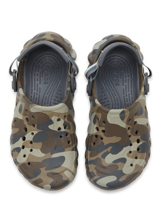 Detail View - Click To Enlarge - CROCS - Echo Clog Kids Camouflage Print Sandals