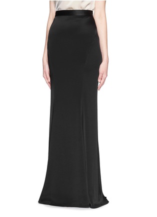 Front View - Click To Enlarge - ST. JOHN - Liquid satin gown skirt