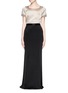 Figure View - Click To Enlarge - ST. JOHN - Liquid satin gown skirt
