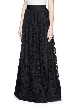 Front View - Click To Enlarge - ST. JOHN - Camellia crochet lace maxi gown skirt