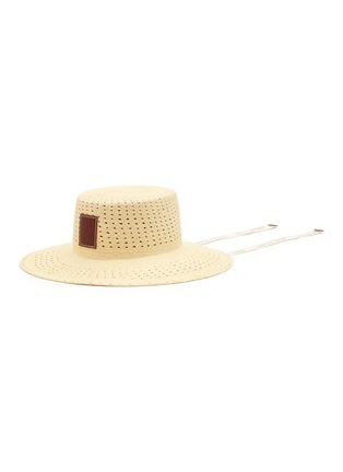 Main View - Click To Enlarge - JANESSA LEONÉ - Panama Straw Hat