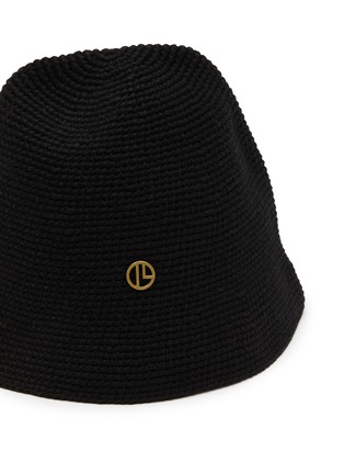 Detail View - Click To Enlarge - JANESSA LEONÉ - Logo Charm Organic Cotton Bucket Hat