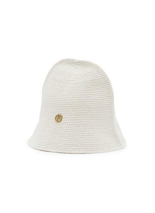 Main View - Click To Enlarge - JANESSA LEONÉ - Logo Charm Organic Cotton Bucket Hat