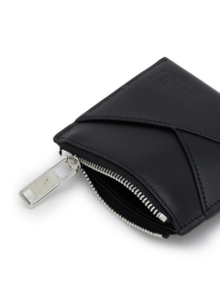 Detail View - Click To Enlarge - MM6 MAISON MARGIELA - Number Logo Debossed Leather Cardholder