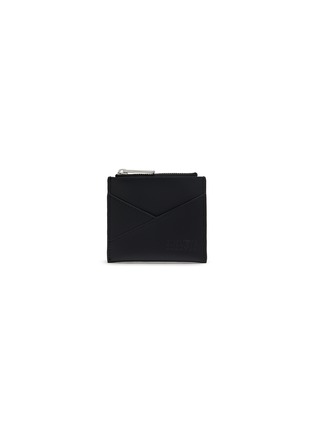 Main View - Click To Enlarge - MM6 MAISON MARGIELA - Number Logo Debossed Leather Cardholder