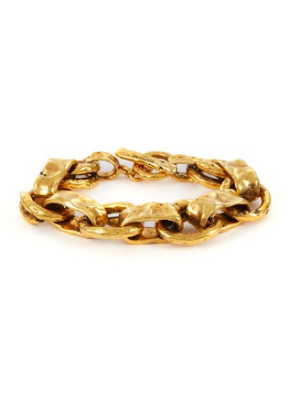 Main View - Click To Enlarge - GOOSSENS - Lutece Interlocking Chain 24K Gold Plated Bracelet