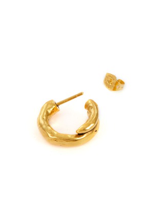 Detail View - Click To Enlarge - GOOSSENS - Lutece 24K Gold Plated Huggie Earrings