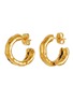 Main View - Click To Enlarge - GOOSSENS - Lutece 24K Gold Plated Huggie Earrings