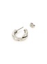 Detail View - Click To Enlarge - GOOSSENS - Lutece Palladium Plated Huggie Earrings