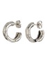 Main View - Click To Enlarge - GOOSSENS - Lutece Palladium Plated Huggie Earrings
