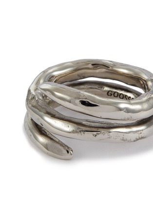 Detail View - Click To Enlarge - GOOSSENS - Lutece Wrapped Spiral Palladium Plated Ring