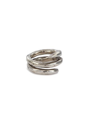 Main View - Click To Enlarge - GOOSSENS - Lutece Wrapped Spiral Palladium Plated Ring