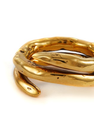 Detail View - Click To Enlarge - GOOSSENS - Lutece Wrapped Spiral 24K Gold Plated Ring