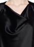 Detail View - Click To Enlarge - ST. JOHN - Cowl neck liquid satin sleeveless top