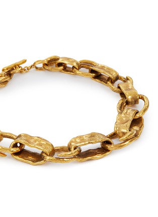 Detail View - Click To Enlarge - GOOSSENS - Lutece Interlocking Chain 24K Gold Plated Necklace