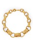 Main View - Click To Enlarge - GOOSSENS - Lutece Interlocking Chain 24K Gold Plated Necklace