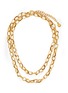 Main View - Click To Enlarge - GOOSSENS - Lutece Interlocking Chain 24K Gold Plated Long Necklace