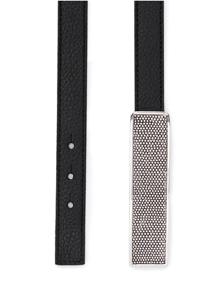 Detail View - Click To Enlarge - ST. JOHN - Micro stud plate leather hip belt
