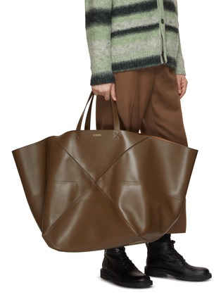 Figure View - Click To Enlarge - LOEWE - Extra Large Puzzle Fold Leather Tote Bag