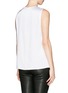 Back View - Click To Enlarge - ST. JOHN - Pleat front liquid satin sleeveless top