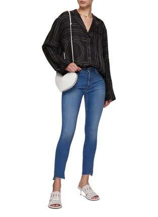 Figure View - Click To Enlarge - MOTHER - The Stunner Frayed Hem Skinny Jeans