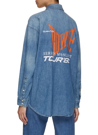 Back View - Click To Enlarge - MOTHER - X Bowie® The Wild West Denim Shirt