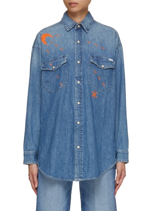 Main View - Click To Enlarge - MOTHER - X Bowie® The Wild West Denim Shirt
