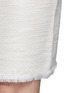 Detail View - Click To Enlarge - ST. JOHN - Fringe trim bouclé knit skirt