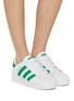 Figure View - Click To Enlarge - ADIDAS - Superstar XLG Low Top Lace Up Sneakers