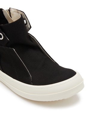 Detail View - Click To Enlarge - RICK OWENS DRKSHDW - Dunk High Top Overdyed Denim Sneakers