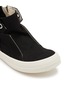 Detail View - Click To Enlarge - RICK OWENS DRKSHDW - Dunk High Top Overdyed Denim Sneakers