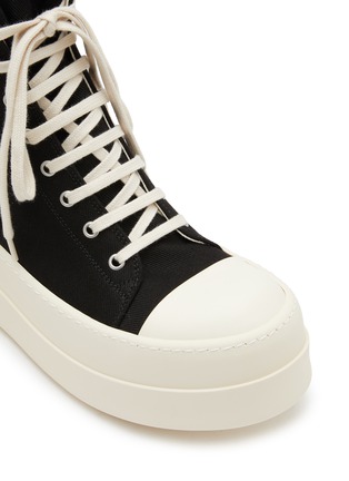 Detail View - Click To Enlarge - RICK OWENS DRKSHDW - Double Bumper Overdyed Denim Sneakers
