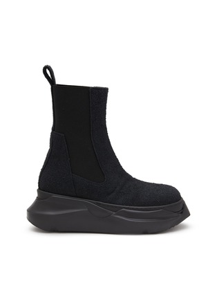 RICK OWENS DRKSHDW | Beatle Abstract Shaggy Cotton Suede Boots