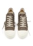 Detail View - Click To Enlarge - RICK OWENS DRKSHDW - Slashed Low Top Lace Up Denim Sneakers