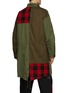 Back View - Click To Enlarge - COMME DES GARÇONS HOMME - Buffalo Check Patchwork Parka