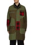 Main View - Click To Enlarge - COMME DES GARÇONS HOMME - Buffalo Check Patchwork Parka