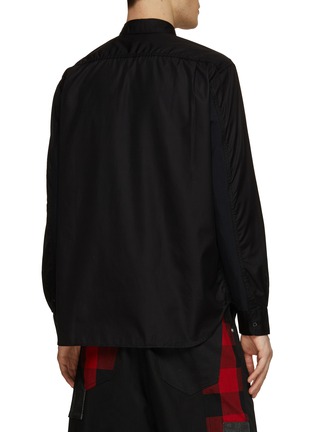 Back View - Click To Enlarge - COMME DES GARÇONS HOMME - Tonal Panel Button Up Shirt