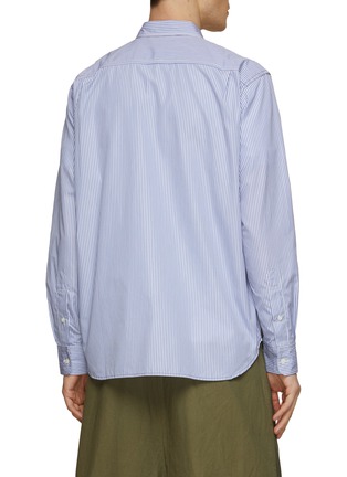 Back View - Click To Enlarge - COMME DES GARÇONS HOMME - Contrast Panel Striped Shirt