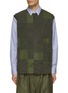 Main View - Click To Enlarge - COMME DES GARÇONS HOMME - Contrast Panel Striped Shirt